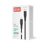 Дата кабель USB-C to Lightning 2.0m PD30W textured PVC black ColorWay (CW-CBPDCL095-BK)