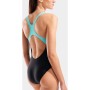 Купальник Arena Kikko Swimsuit Swim Pro Back 010807-580 чорний, бірюзовий 38 (3468337757207)