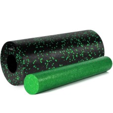 Масажний ролик PowerPlay PP-4348 2 in 1 EPP Foam Roller 33x14см Чорно/Зелений (PP_4348_Green_(33*14))