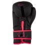Боксерські рукавички PowerPlay 3024 Ultra Mat Чорно-Рожеві 8 унцій (PP_3024_8oz_Bl/Pink)