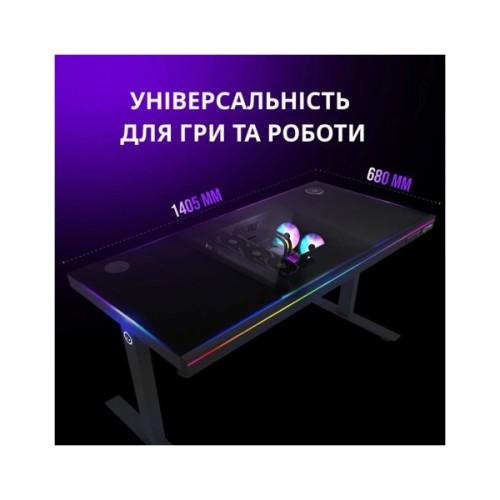 Комп'ютерний стіл Lorgar ELITE 90W Wood Black (LRG-DE90W)