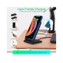 Зарядний пристрій Choetech 15W Fast Wireless Charging Stand 2coils black (T555-F-BK)