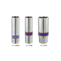 Торцева головка KING TONY 1/2" свічкова 16 мм шестигранна з гумою (463516RC)