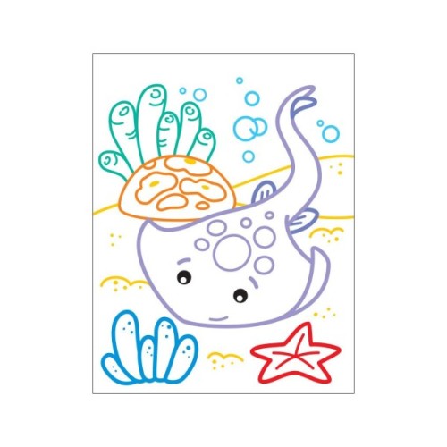 Книга Кольорові зафарбовки. Восьминіжок - Н. Коваль Активний розвиток талантів (9789667506452)
