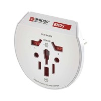 Перехідник Travel Adapter EU to USA,GB,JP,CN,AU,DE,HU,SI CZ,SK,PL EMOS (P0055N)