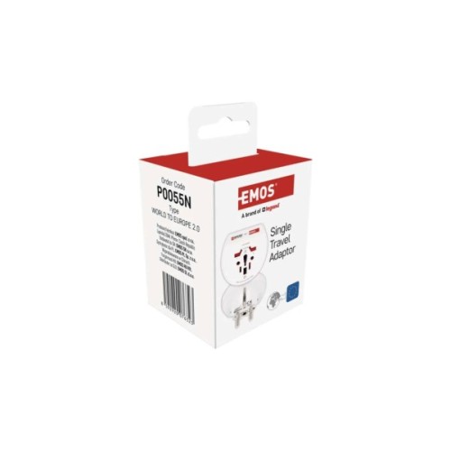 Перехідник Travel Adapter EU to USA,GB,JP,CN,AU,DE,HU,SI CZ,SK,PL EMOS (P0055N)