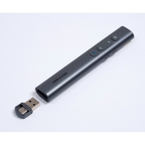 Презентер Vention PowerPoint Clicker with Red Laser Pointer Gray (KQIH0)