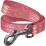 Повідець для собак WAUDOG Re-cotton світловідбивний L-XL Ш 25 мм Д 200 см червоний (03203)