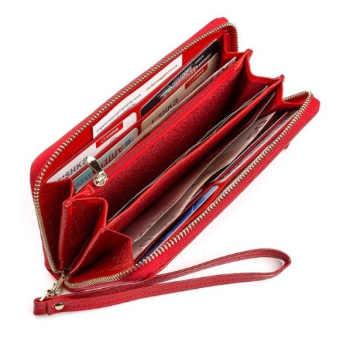 Гаманець Boston З натуральної шкіри Червоний (18464)