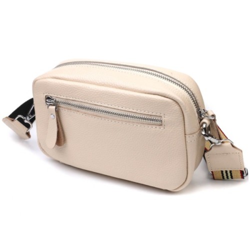 Сумка Vintage Жіноча на плече з натуральної шкіри Біла (22121)