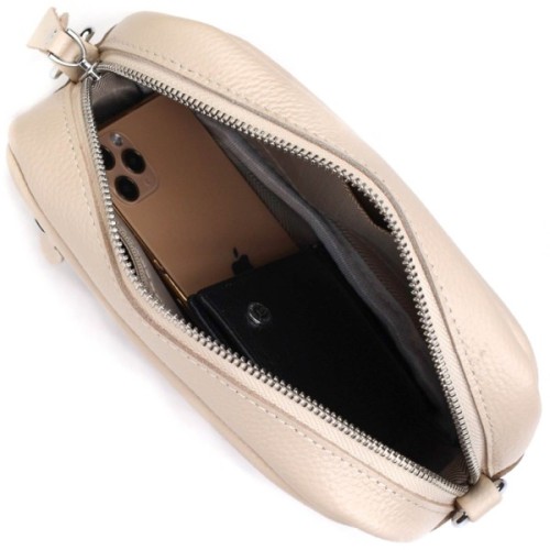 Сумка Vintage Жіноча на плече з натуральної шкіри Біла (22121)