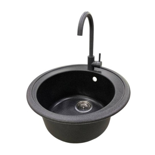 Мийка кухонна Adamant Sun графіт + змішувач (4824296910113)