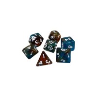 Набір кубиків для настільних ігор Games 7 Days Double Glitter 7 Dice Set - Red-Blue (g7dglitdc10)