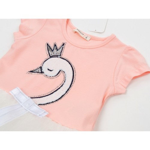 Плаття дитяче Breeze з лебедем (14253-116G-peach)