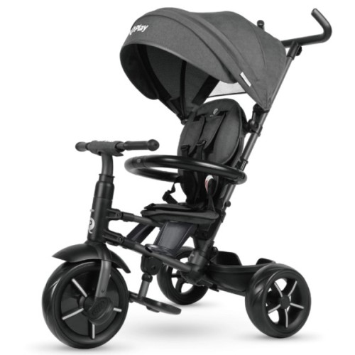 Дитячий велосипед QPlay Rito Star Black складаний триколісний (S380-11RitoStarBlack)