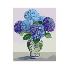 Картина по номерам Rosa Start Сині гортензії 35 х 45 см (4823098535874)