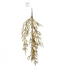 Декоративна гілка Novogod`ko Діамант 21 см Золото (974888)