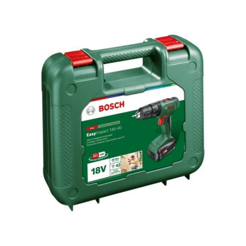Шуруповерт Bosch EasyImpact 18V-40 18В 2х2Агод 2038Нм 0-4300-1630обхв кейс ЗП набір з (0.603.9D8.109)