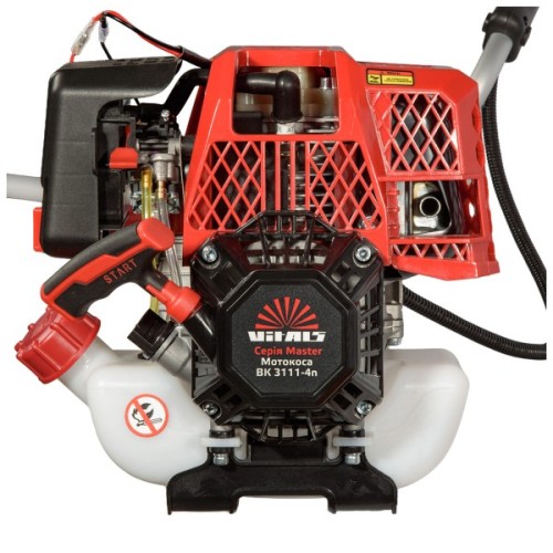 Тример садовий Vitals Master, BK 3111-4n, 0.7kW/1.0к.с., 31см³, 25.5см, ніж/ліска 43см, 9.6кг (243550)