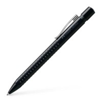 Ручка кулькова Faber-Castell автоматична Grip 2010, корпус чорний, стрижень синій М (0.7 мм) (32214)