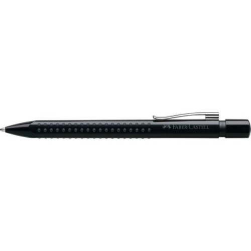 Ручка кулькова Faber-Castell автоматична Grip 2010, корпус чорний, стрижень синій М (0.7 мм) (32214)