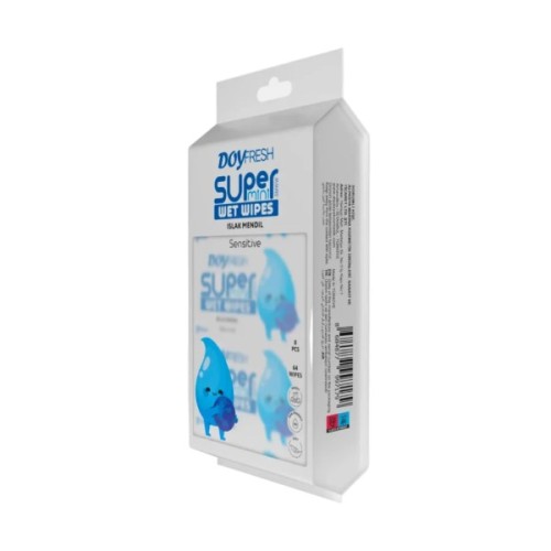 Вологі серветки Doy Fresh Sensitive Super Mini Wet Wipes 8 х 8 шт. (8684877997179)