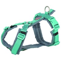 Шлея для собак Trixie Premium Трекінгова M 53-64 см 20 мм Аква-графіт (4053032679092)