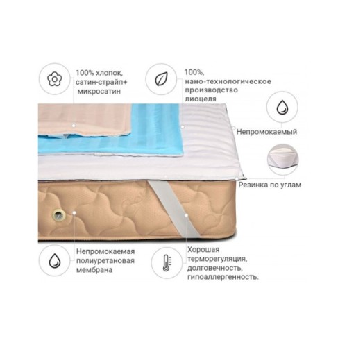 Наматрацник MirSon Valentino Тенсель (Modal) Waterproof 317 (2200000377401)