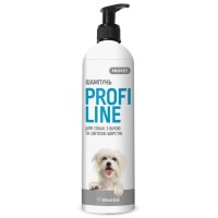 Шампунь для тварин ProVET Профілайн для собак з білою та світлою шерстю 300 мл (4823082422043)