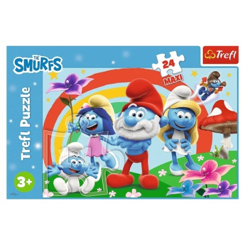 Пазл Trefl Maxi The Smurfs День смурфа 24 елемента (5900511143744)