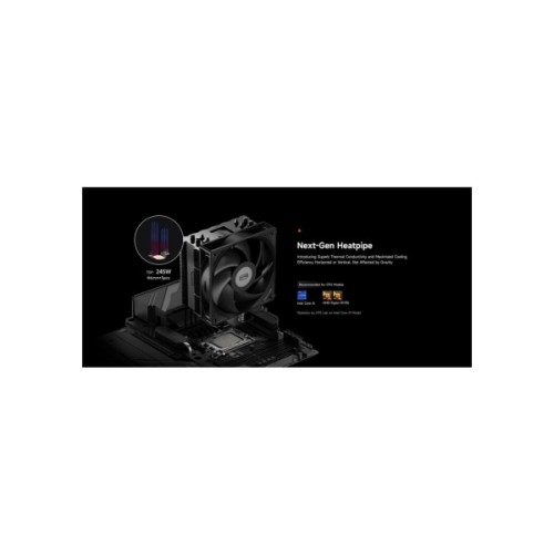 Кулер до процесора PcCooler Охолоджувач для процесора PсCOOLER RT500 BK чорний IntelLGA 115X/1200/ (RT500 BK)