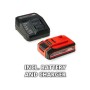 Шліфувальна машина Einhell Professional, TP-AG 18/125 CE Q Li-Solo, 18V, 4Ah, 125мм, 3000–10500об/хв, ЗП, 1.69кг (4431155K)