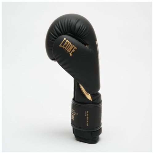 Боксерські рукавички Leone GN059D Black/Gold 12 унцій (GN059D_Bl/Gold_12oz)