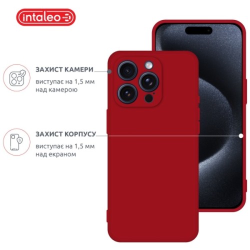 Чохол до мобільного телефона Intaleo SoftShell Apple iPhone 15 Pro Max Red (1283126585395)