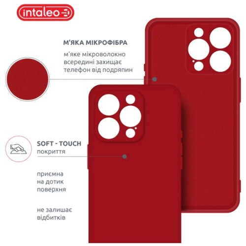 Чохол до мобільного телефона Intaleo SoftShell Apple iPhone 15 Pro Max Red (1283126585395)