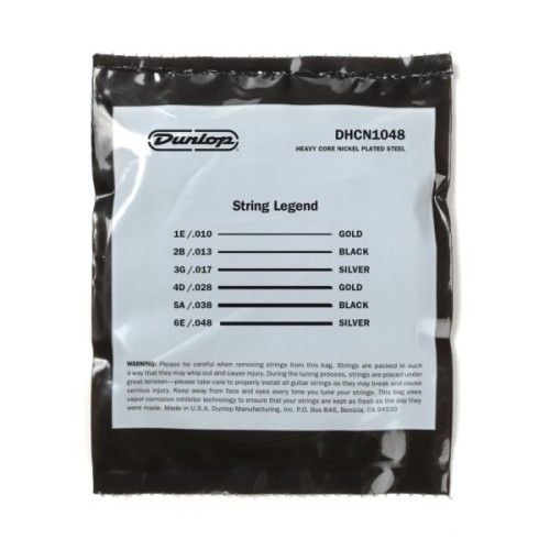 Струни для гітари Jim Dunlop Heavy Core Electric Guitar Strings (10-48) (DHCN1048)