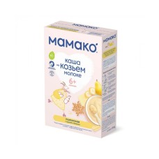 Дитяча каша MAMAKO пшенична з грушею і бананом на козячому молоці 200 г (4607088795864)