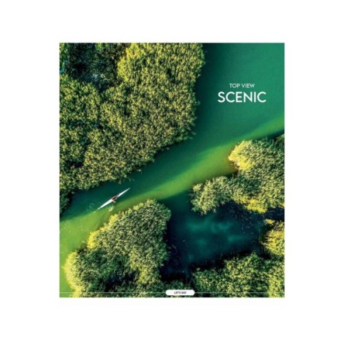 Зошит Школярик Star Top view scenic 60 аркушів клітинка (060-3694K)