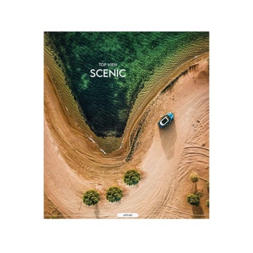Зошит Школярик Star Top view scenic 60 аркушів клітинка (060-3694K)