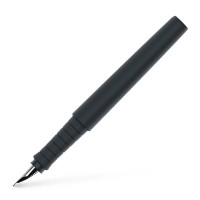 Ручка пір'яна Faber-Castell POLY Fountain Pen Black, колір корпусу чорний, перо F (0,5 мм) (32995)