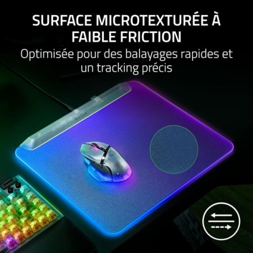Килимок для мишки Razer Firefly V2 Pro Phantom White (RZ02-04920400-R3M1)