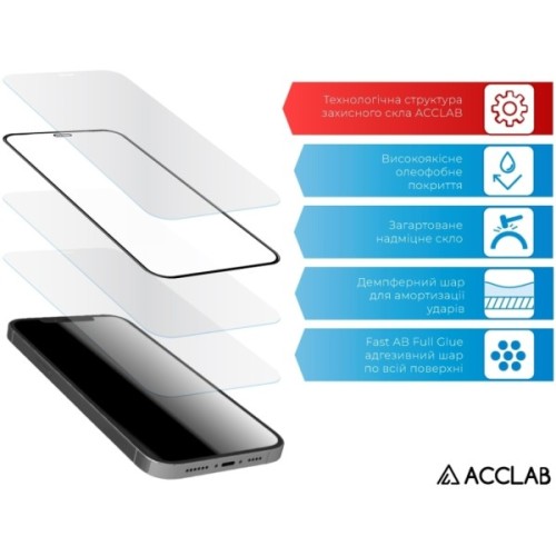 Скло захисне ACCLAB Full Glue Infinix Note 40 5G Black (1283126613098)