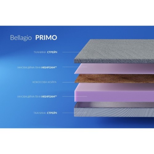 Матрац Highfoam Bellagio Primo, ортопедичний, двосторонній 80 х 190 см (4820001324181)