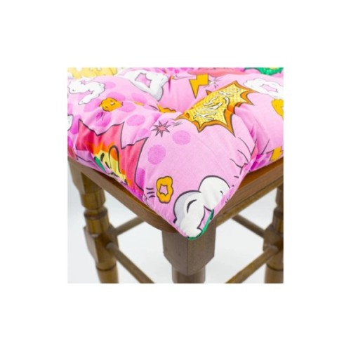 Подушка на стілець MirSon Бязь Принт 17-0512 Bombs pink 50х50 см (2200006276791)