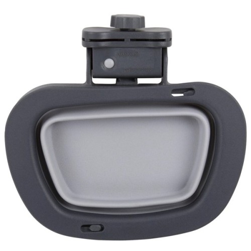 Посуд для собак Dexas Миска складна з кріпленням на клітку 600 мл світло-сіра (0084297309244)