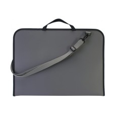 Папка - портфель Maxi А3 пластиковий на блискавці, сірий (MX30006)