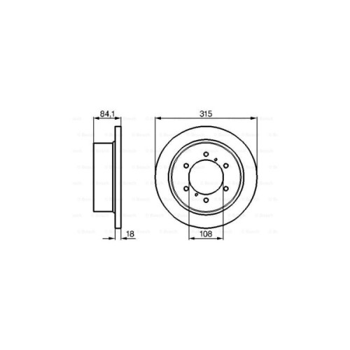 Гальмівний диск Bosch 0 986 478 713