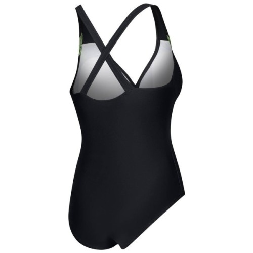 Купальник Aqua Speed Greta 351-01 чорний, салатовий 38 (5908217655363)