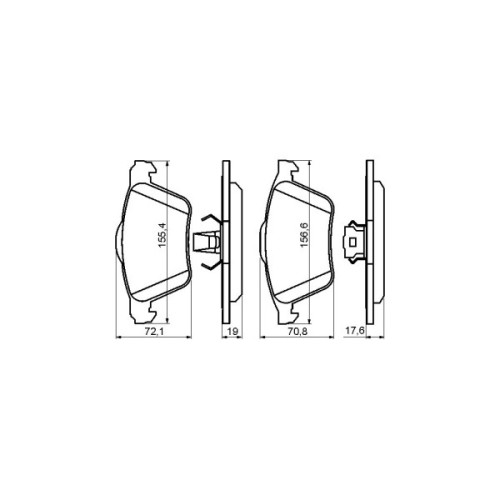 Гальмівні колодки Bosch 0 986 494 158