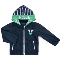 Куртка дитяча Verscon вітровка з капюшоном (3458-116B-blue)